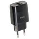Мережевий зарядний пристрій (МЗП) HOCO C73A (2USB/2.4A) Чорний - изображение 2