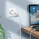 Блок питания Hoco GaN Quick Charger 65W (2 Type-С+USB) + кабель USB-C для MacBook/Asus/Lenovo/HP/Google/Huawei/Samsung - изображение 8