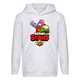 Худи детская Brawl Stars Frank Holiday (Бравл Старс Фрэнк Праздничный) серая (BRS gry) 128 см - изображение 1