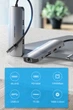 USB-хаб Vention Hub 9-in-1 USB 3.1 Type-C - HDMI/USB 3.0x3/RJ45/SD/TF/TRRS 3.5mm/PD 100W (TOLHB) - зображення 2