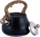 Чайник Kamille Whistling Kettle Black 2.7л з нержавіючої сталі зі свистком (чорний) (KM-1092) - зображення 4