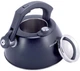 Чайник Kamille Whistling Kettle Thermo 3л из нержавеющей стали со свистком и термометром, черный (KM-1077A) - изображение 3