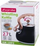 Чайник Kamille Whistling Kettle Black 2.7л з нержавіючої сталі зі свистком (чорний) (KM-1092) - зображення 7