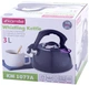 Чайник Kamille Whistling Kettle Thermo 3л из нержавеющей стали со свистком и термометром, черный (KM-1077A) - изображение 6