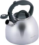 Чайник Kamille Whistling Kettle 2.7л з нержавіючої сталі зі свистком і скляною кришкою (сіра ручка) (KM-1088) - зображення 2