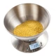 Весы кухонные электронные с чашей Adler AD 3134 до 5 кг нерж сталь, измерение температуры, точность до 1 г - изображение 2