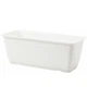 Горшок балконный Form-Plastic Sahara-40 5,7 л белый с подставкой (3180-011) - изображение 1
