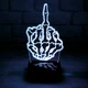 3D світильник з пультом та акумулятором 3D Lamp FUCK YOU (LР-33715) - зображення 1