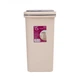 Ведро для мусора 15 л с крышкой пластиковое MVM BIN-04 15L BEIGE - изображение 1