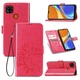 Чохол Clover для Xiaomi Redmi 9C книжка шкіра PU з візитницею малиновий - зображення 1