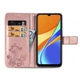 Чохол Clover для Xiaomi Redmi 9C книжка шкіра PU з візитницею рожеве золото - зображення 4
