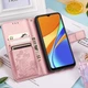 Чохол Clover для Xiaomi Redmi 9C книжка шкіра PU з візитницею рожеве золото - зображення 8