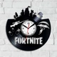 Часы настенные Виниловая пластинка Fortnite 30 см Черный 711/1 - изображение 1