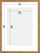 Рамка для фото деревянная 30х40 под фото 20х30 багет: DL1801-03 Коричневый (глянцевое стекло 1-1.5мм, двп, паспарту) EmojiFrame - изображение 6