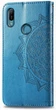 Чехол Vintage для Huawei Y6S 2019 книжка кожа PU с визитницей голубой - изображение 3