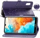 Чехол Vintage для Huawei Y6 2019 книжка кожа PU с визитницей фиолетовый - изображение 5