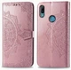 Чехол Vintage для Huawei Y6S 2019 книжка кожа PU с визитницей розовое золото - изображение 5