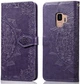 Чехол Vintage для Samsung Galaxy S9 / G960 книжка с узором фиолетовый - изображение 1