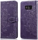 Чехол Vintage для Samsung Galaxy S8 / G950 книжка с узором фиолетовый - изображение 1