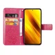 Чехол Clover для Xiaomi Poco X3 / X3 Pro книжка кожа PU с визитницей малиновый - изображение 3