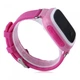 Детские умные телефон-часы UWatch Q60 с GPS трекером Розовые - изображение 5