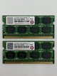 Оперативная память для ноутбука Transcend SODIMM DDR3 4Gb (2*2Gb) 1066MHz 8500s CL7 Б/У - изображение 1