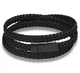 Чоловічий шкіряний браслет Primo Long Rope з магнітною застібкою Black Primo чорний - зображення 1