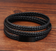 Чоловічий шкіряний браслет Primo Long Rope з магнітною застібкою Black Primo чорний - зображення 3