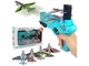 Детский игрушечный пистолет с самолетиками Air Battle катапульта с летающими самолетами бирюзовый (AB-1) - изображение 1
