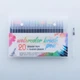 Набор акварельных маркеров Water Color Brush маркер - кисть 20 цветов (4449) - изображение 1