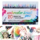 Набор акварельных маркеров Water Color Brush маркер - кисть 20 цветов (4449) - изображение 2