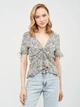 Блуза H&M 40 чорно білий візерунок 40476220001 - зображення 1