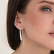 Серебряные серьги "Мира" 4929 Онікс - изображение 1