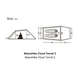 Двомісний намет Naturehike Cloud Tunnel 2 поліестер 210T (помаранчевий) - зображення 9