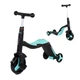 Самокат 3в1 JT 20255 Best Scooter, самокат-велобег-велосипед черно-голубой - изображение 1