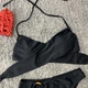 Женский раздельный купальник с кольцом на плавках Strap черный размер S - изображение 3