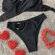 Женский раздельный купальник с кольцом на плавках Strap черный размер S - изображение 4
