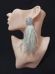 Серьги из перьев Ksenija Vitali White SP-00013 - изображение 5