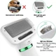 Щётка-фен для шерсти собак и кошек 2в1 PET Grooming Dryer WN-10 портативный массажёр расчёска для груминга животных Белый (D-2019090625) - изображение 7
