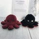 Мягкая игрушка осьминог-перевертыш, двухсторонний бордово-черный Ksenija Vitali V15 - изображение 2