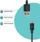 Кабель Piko CB-UM12 Micro USB 2 м Black (1283126493881) - изображение 2