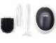 Ёршик для унитаза клейкий (настенный) MVM BP-21 Black пластиковый (ABS-пластик) белый/черный - изображение 3