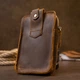 Вместительная сумка мужская поясная Vintage Bag 20419 Коричневая - изображение 7