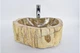 Умивальник з каменю FOSSIL WOOD Industar s25-3943-1 44 х 40 см Асиметричний - зображення 6