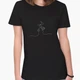 Футболка женская Контурный минимализм (Contour minimalism)&nbsp; (8976-1361-2) M Черная - изображение 2