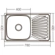 Мийка кухонна ZERIX Z7848-08-180D decor (ZX1605) - зображення 2