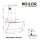 Вытяжка weilor wds 6280 bl 1200 led - изображение 10