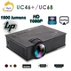 Проектор Мультимедийный Wi-Fi UNIC UC68 BK Lid , домашний кинотеатр 1800 люмен, светодиодный проектор с HD 1080p - зображення 1