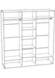 Шкаф-купе трехдверный DC Optima 220 х 60 х 240 см Зеркало Венге магия ordf (DC114391) - изображение 4