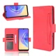 Чехол-книжка с кармашками Deexe Wallet Stand для VIVO V21e - Red - изображение 1